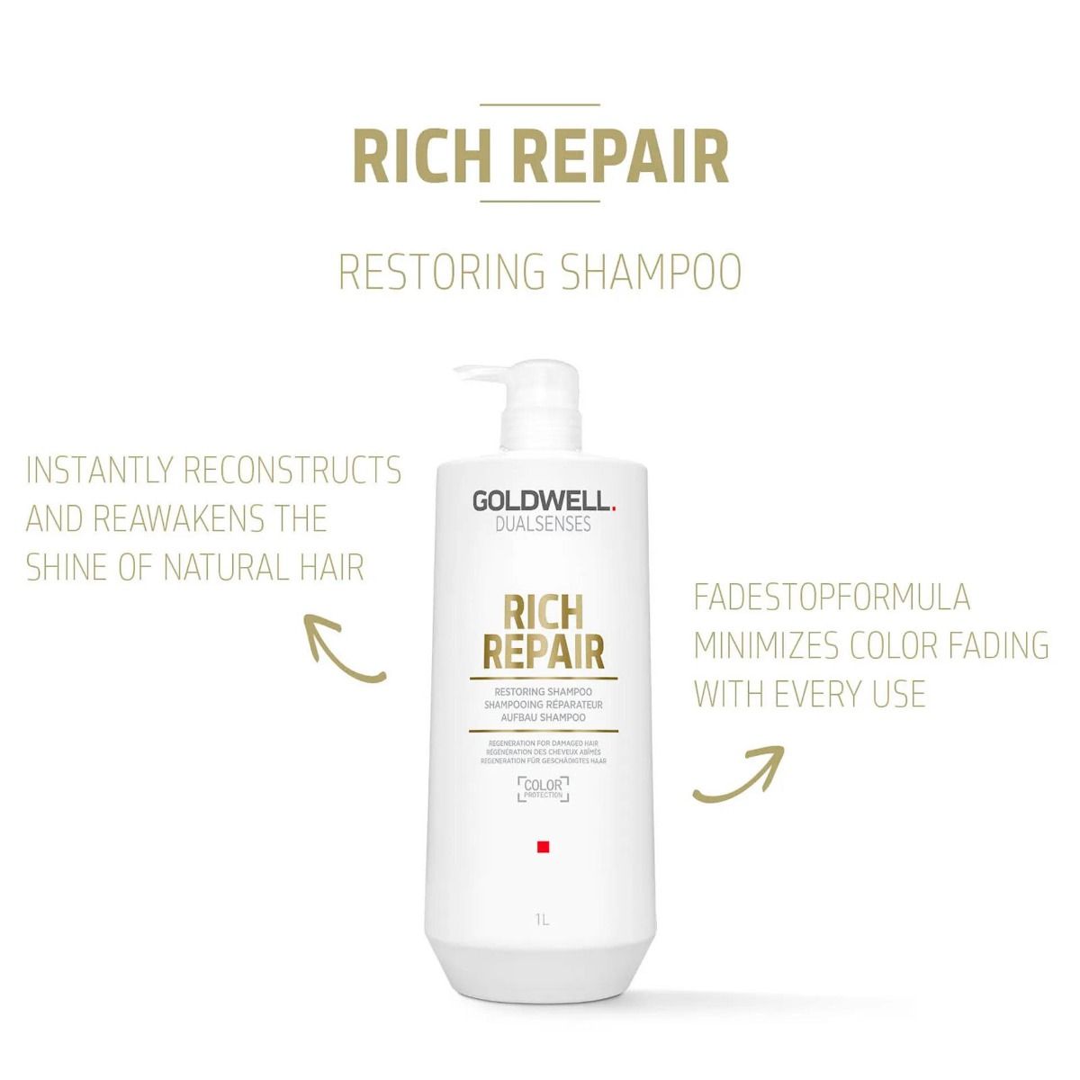 Goldwell Dualsenses Rich Repair Restoring Shampoo 1L Shampoo/Conditioner Goldwell