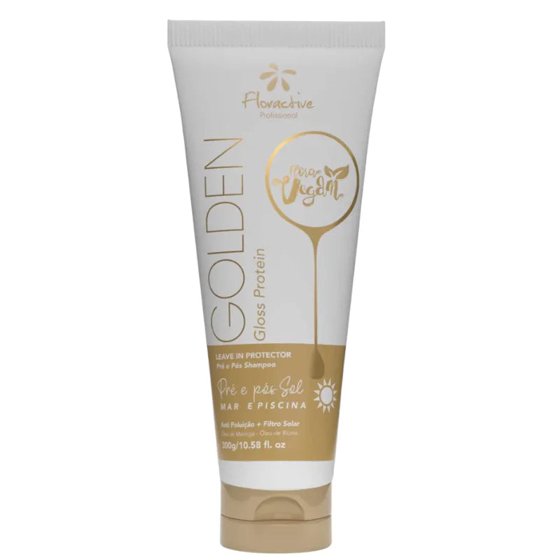 Floractive Golden Gloss Protein Home Care | Leave-In Treatment 300ml Hair Treatment Leave In Hair And Beauty Kingdom