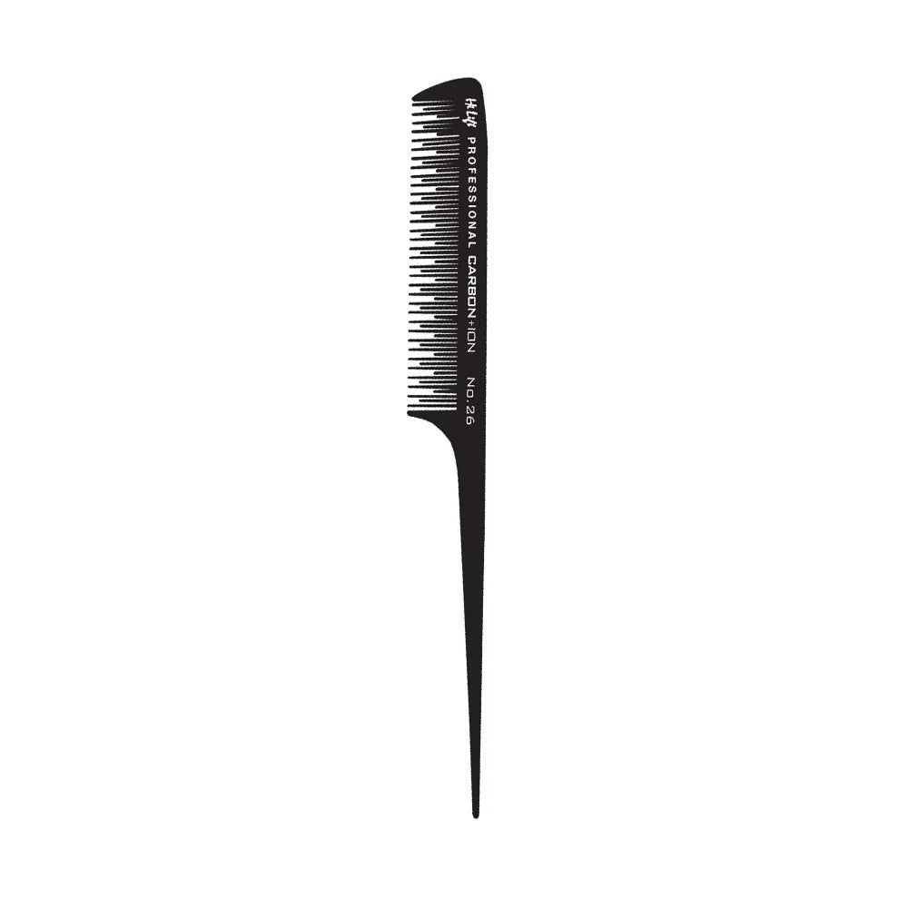 Hi Lift Carbon + Ion Plastic Tail Teasing Comb No. 26 Comb Hi Lift
