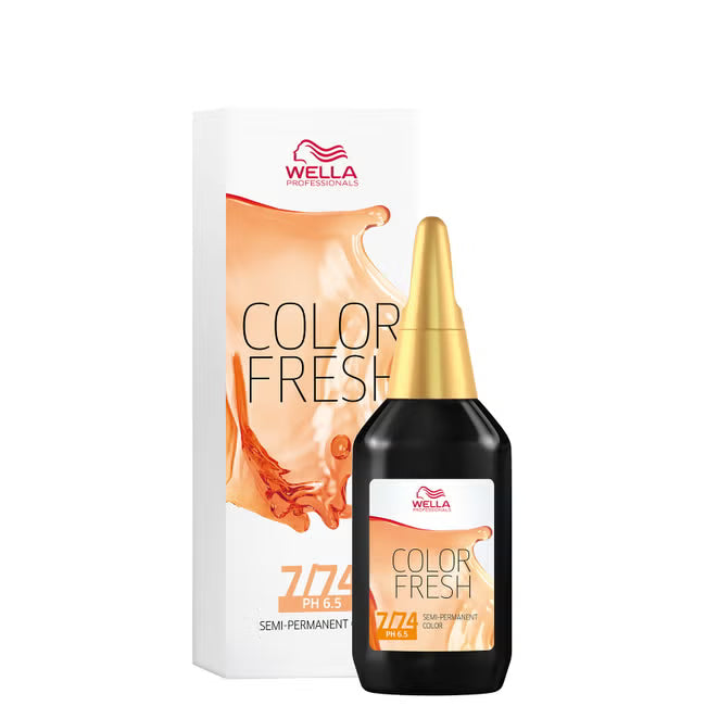 Wella Color Fresh Semi-Permanent Colour 75ml - 6/34 Dark Blonde Gold Red