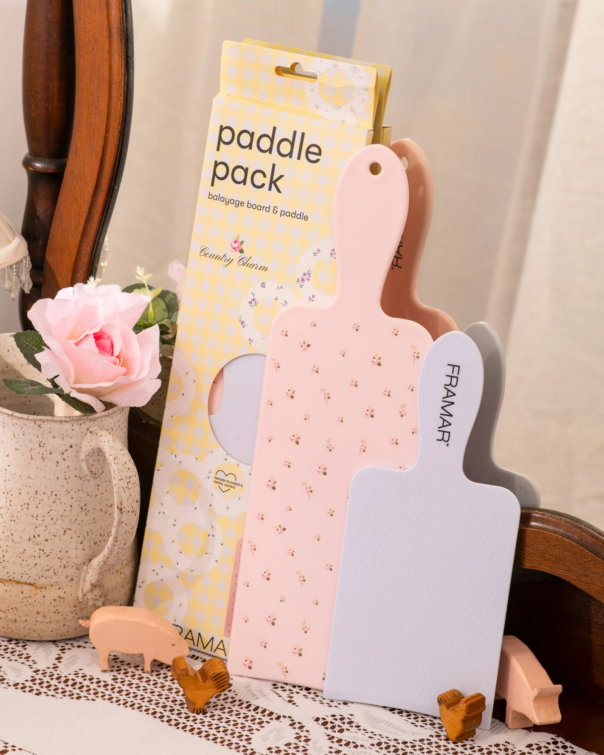Framar Country Charm Highlighting Balayage Board and Paddle Pack