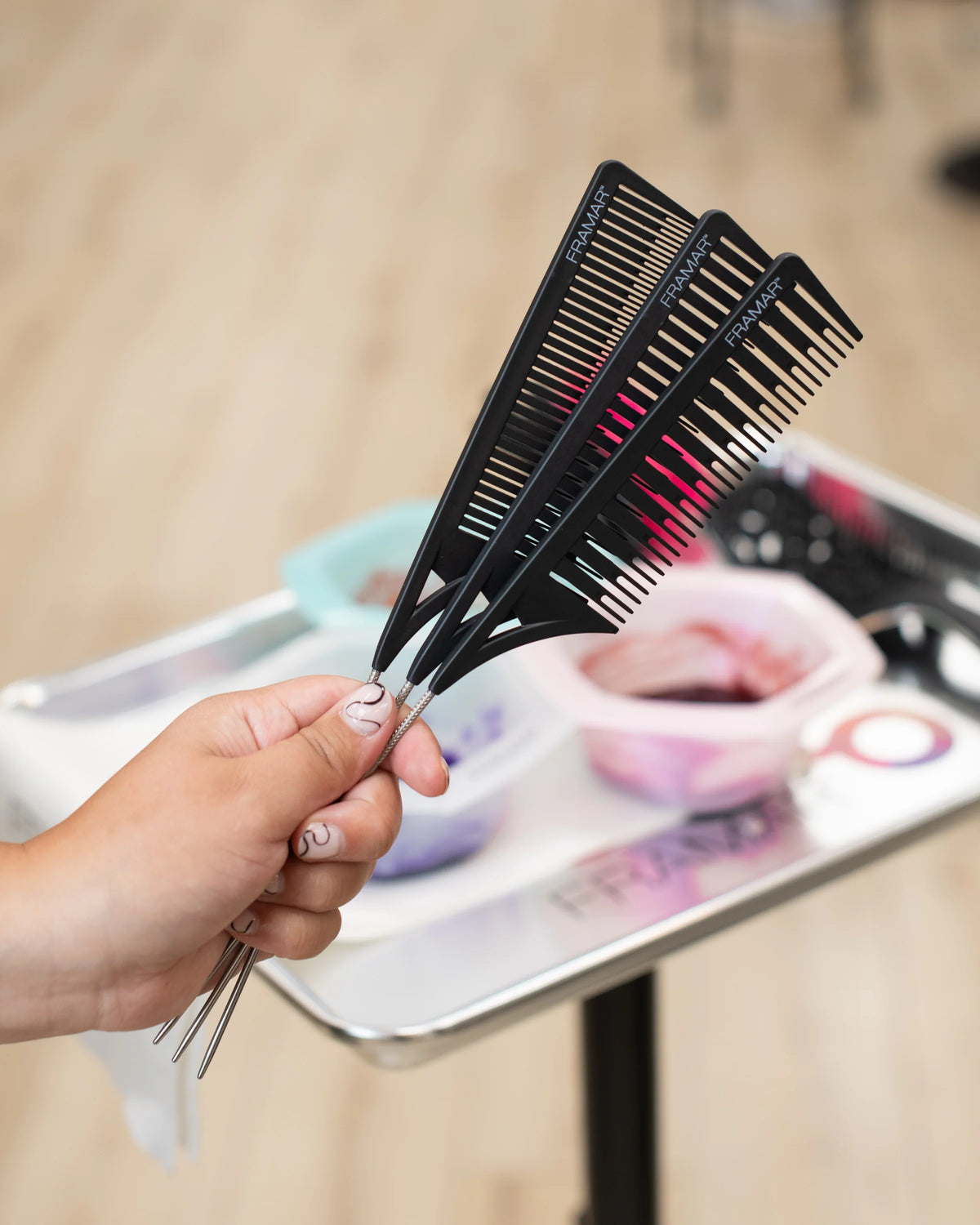 Framar Dreamweaver Highligting Combs Black 3pk Colouring Accessories Framar