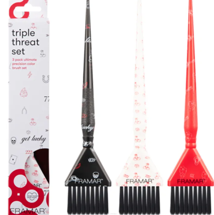 Framar Get Lucky - Triple Threat Set Hair Brush Framar