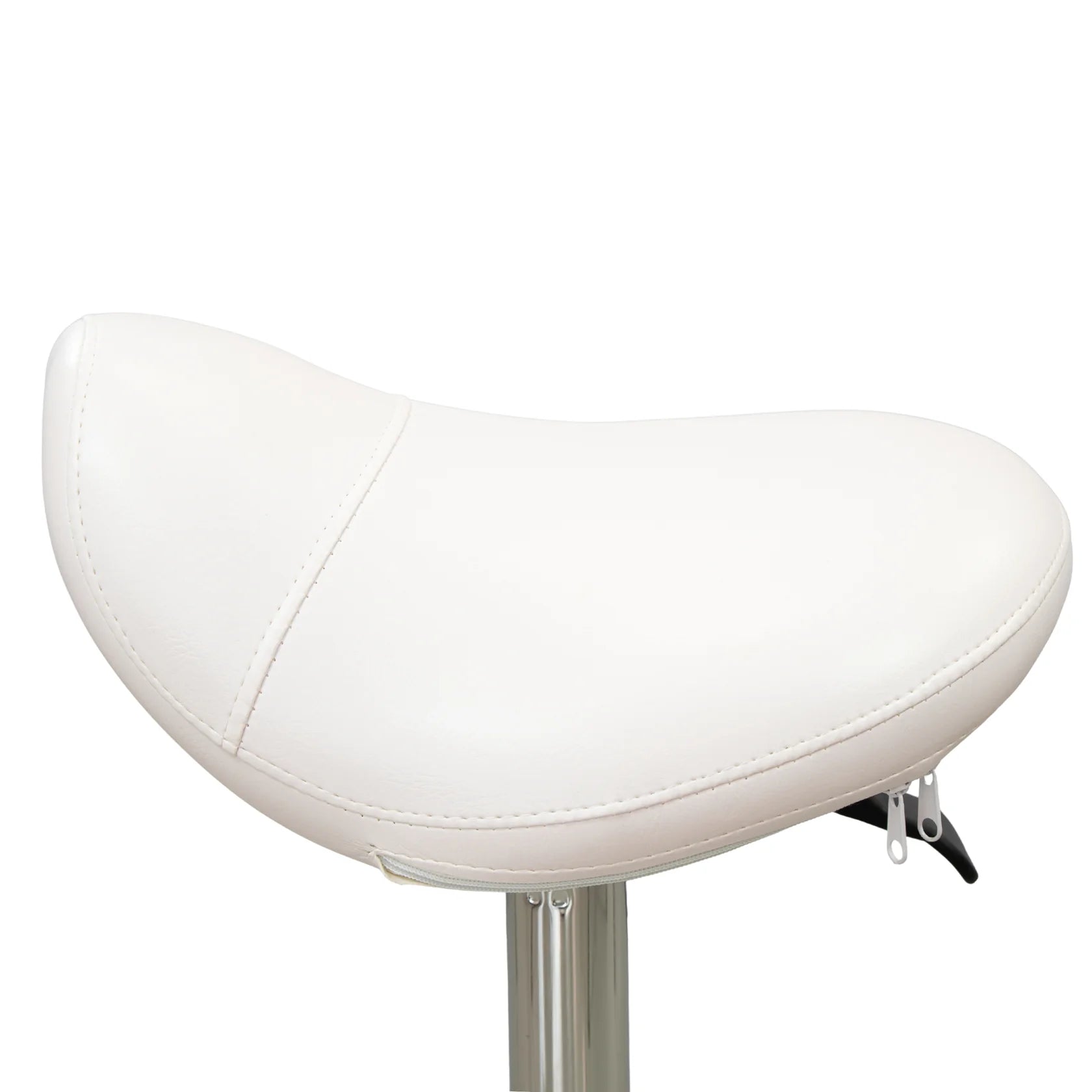 Karma Evandale Salon Saddle Stool White 07040402 Salon Stools Karma