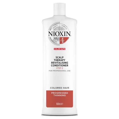 Nioxin System 4 Scalp Revitaliser Conditioner 1L Colored Hair with Progressed Thinning Shampoo/Conditioner Nioxin