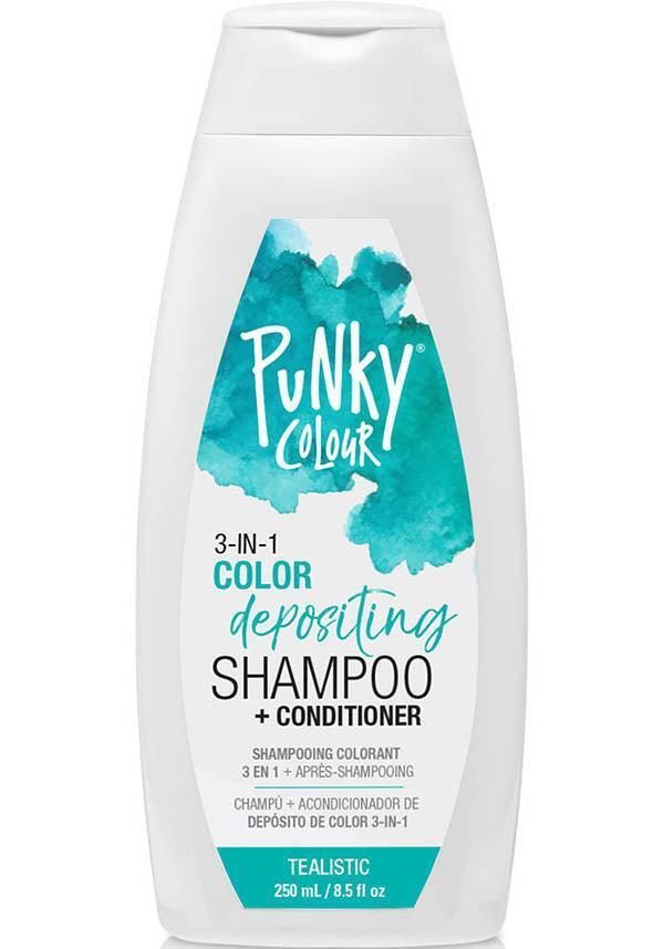 Punky 3 in 1 Colour Shampoo and Conditioner Tealistic 250ml Colouring Shampoo/Conditioner Punky