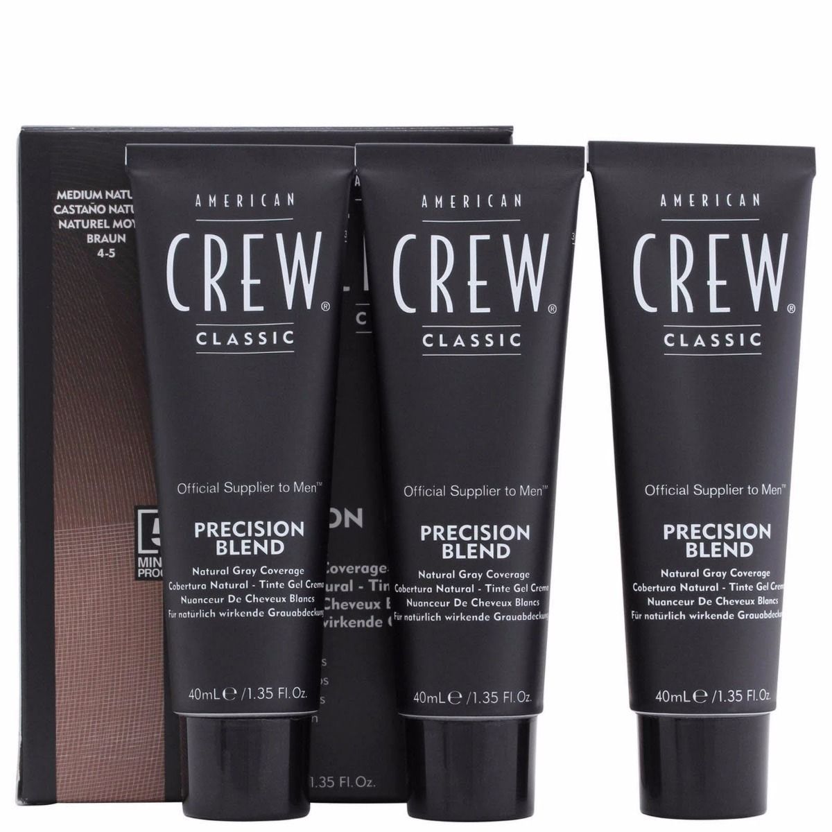 American Crew Precision Blend Medium Natural 3x40ml Hair Colours - Permanent American Crew
