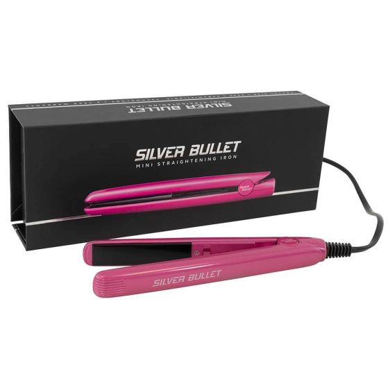 Silver Bullet Mini Hair Straightener Pink Hair Straightener Silver Bullet