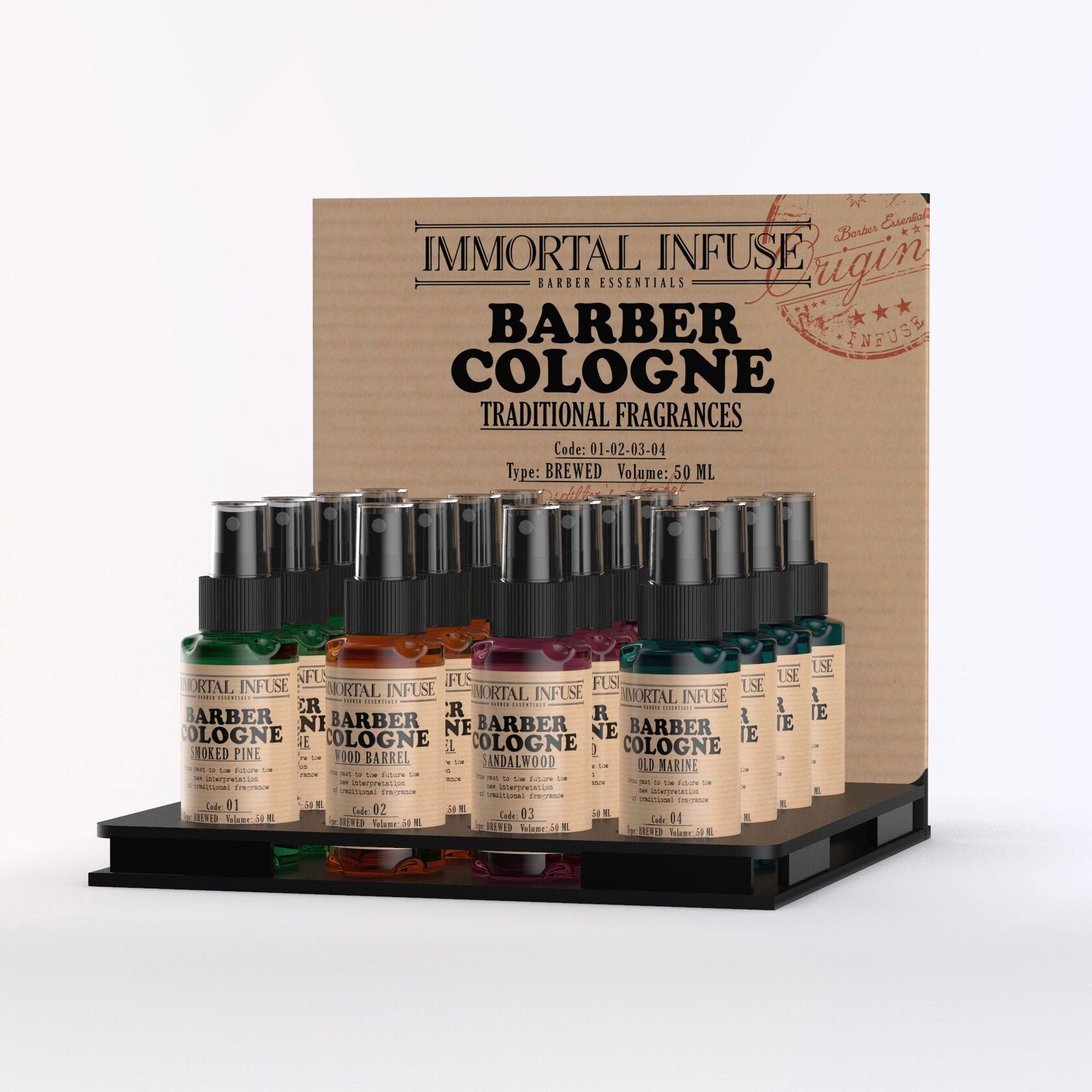 Immortal Cologne Stand 50ml Product Displays Immortal