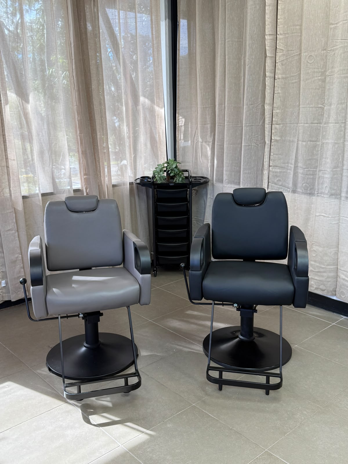 Karma Tumut Reclining Salon/ Barber/ Beauty Chair 02230101 - Fawn Salon Chairs Karma