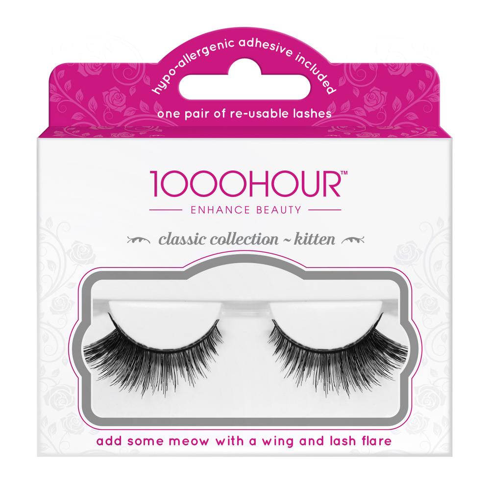 1000 Hour Classic Collection - Kitten Re-Usable Lashes 1 Pair #554 Eyelash Products 1000 Hour