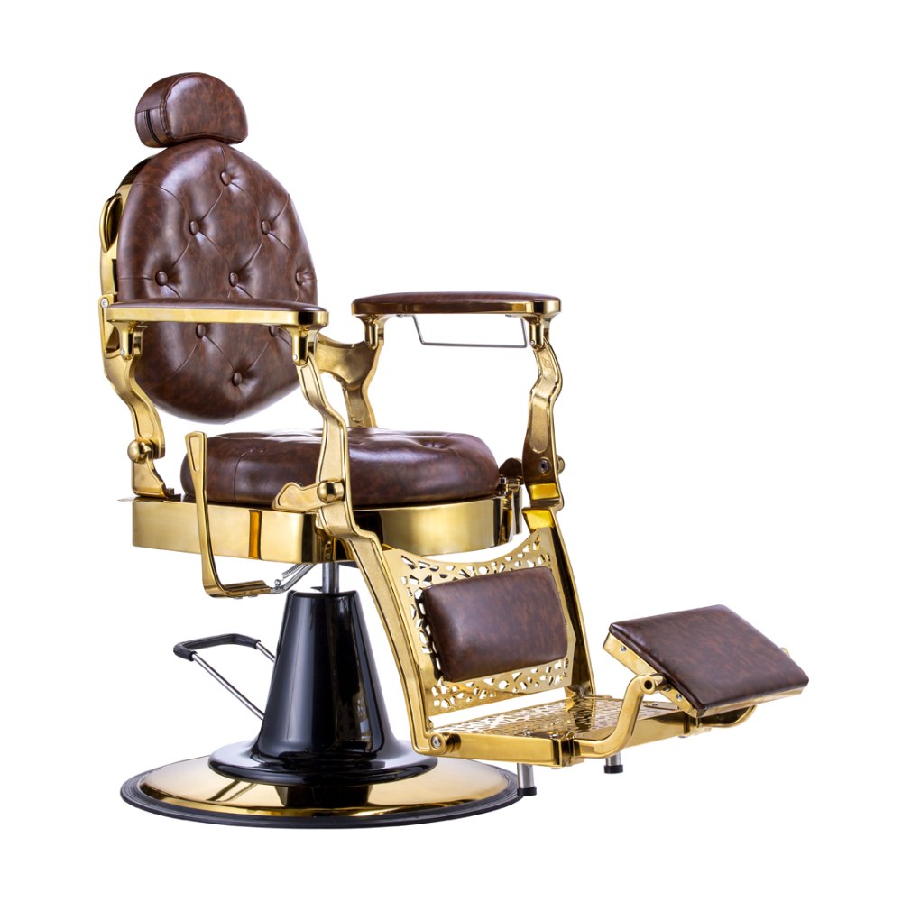 Karma Gold Coast Barber Chair 04030203 - Brown/Gold Barber Chair Karma