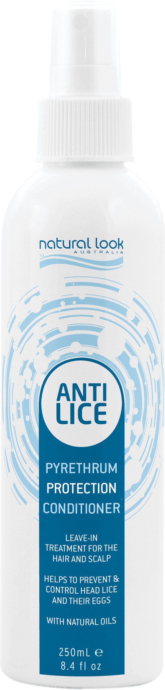 Natural Look Anti-Lice Leave-In Conditioner Spray 250ml Hair Lice Product Natural Look