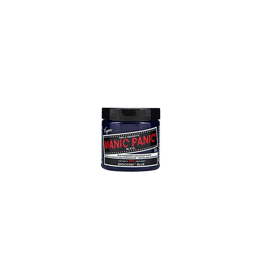 Manic Panic Shocking Blue Classic Cream 118ml Hair Colours - Semi Permanent Manic Panic