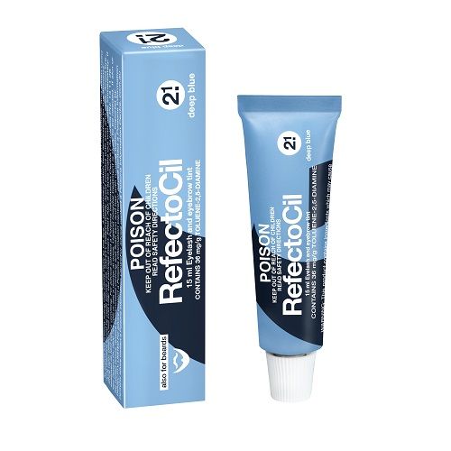 Refectocil Eyelash Brow Tint Colour No. 2.1 Deep Blue 15ml Eyebrow Refectocil