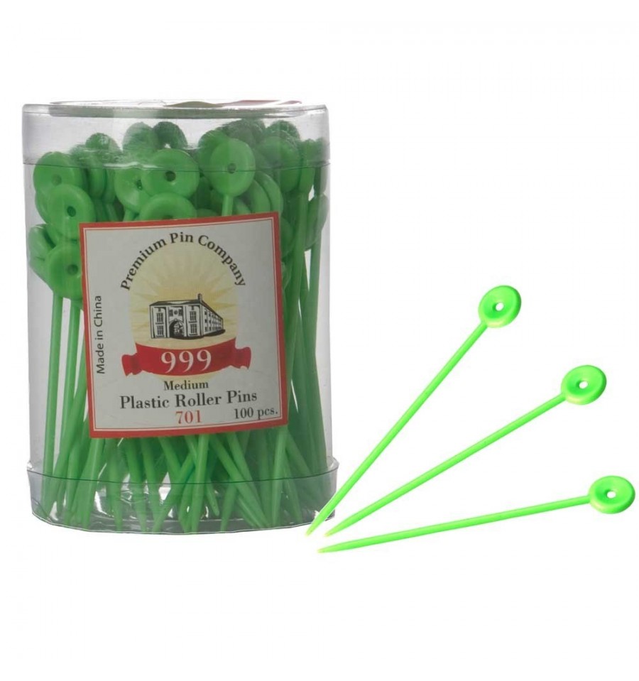 Premium Pin Company 999 Green Plastic Roller Pins Pins 999