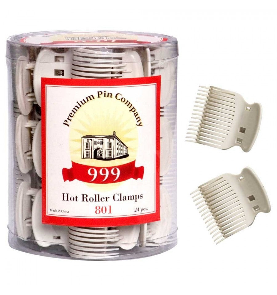 Premium Pin Company 999 Hot Roller Clamps 24pc - 801 Curling 999