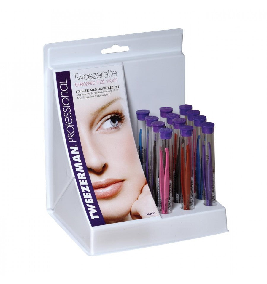 Tweezerman Tweezerettes Display 1112 - 12pc Tweezers Tweezerman