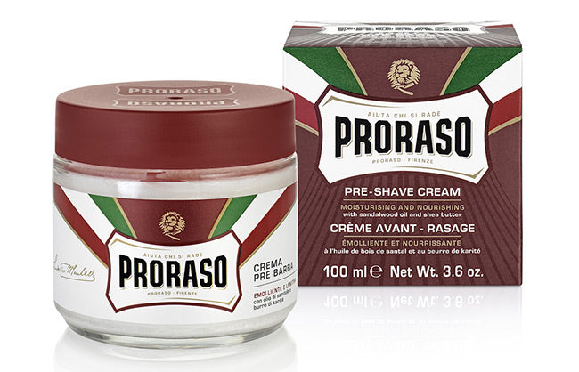 Proraso Pre Shave Cream Nourish Red 100ml Shaving Products Proraso
