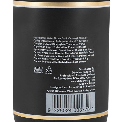12 Reasons Creative Styling Creme 250ml Hair Styling Product 12 Reasons