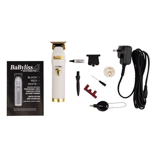 BaBylissPRO White FX Outliner Trimmer Cord/Cordless Trimmer BaBylissPRO
