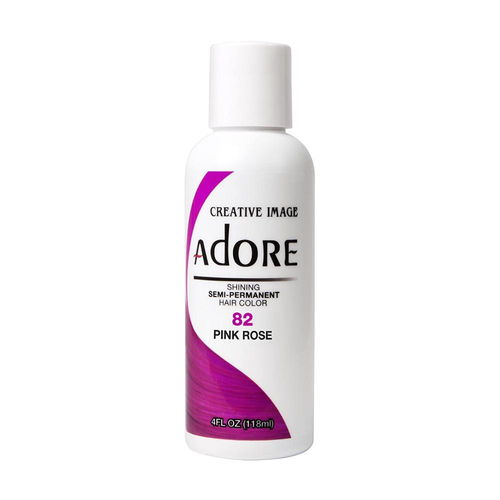 Adore Semi Permanent Hair Colour No. 82 Pink Rose 118ml Hair Colours - Semi Permanent Adore