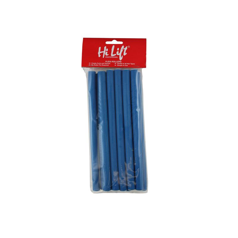 Hi Lift Flexible Rods Long Blue 12mm x 240mm 12pk Hair Roller Hi Lift
