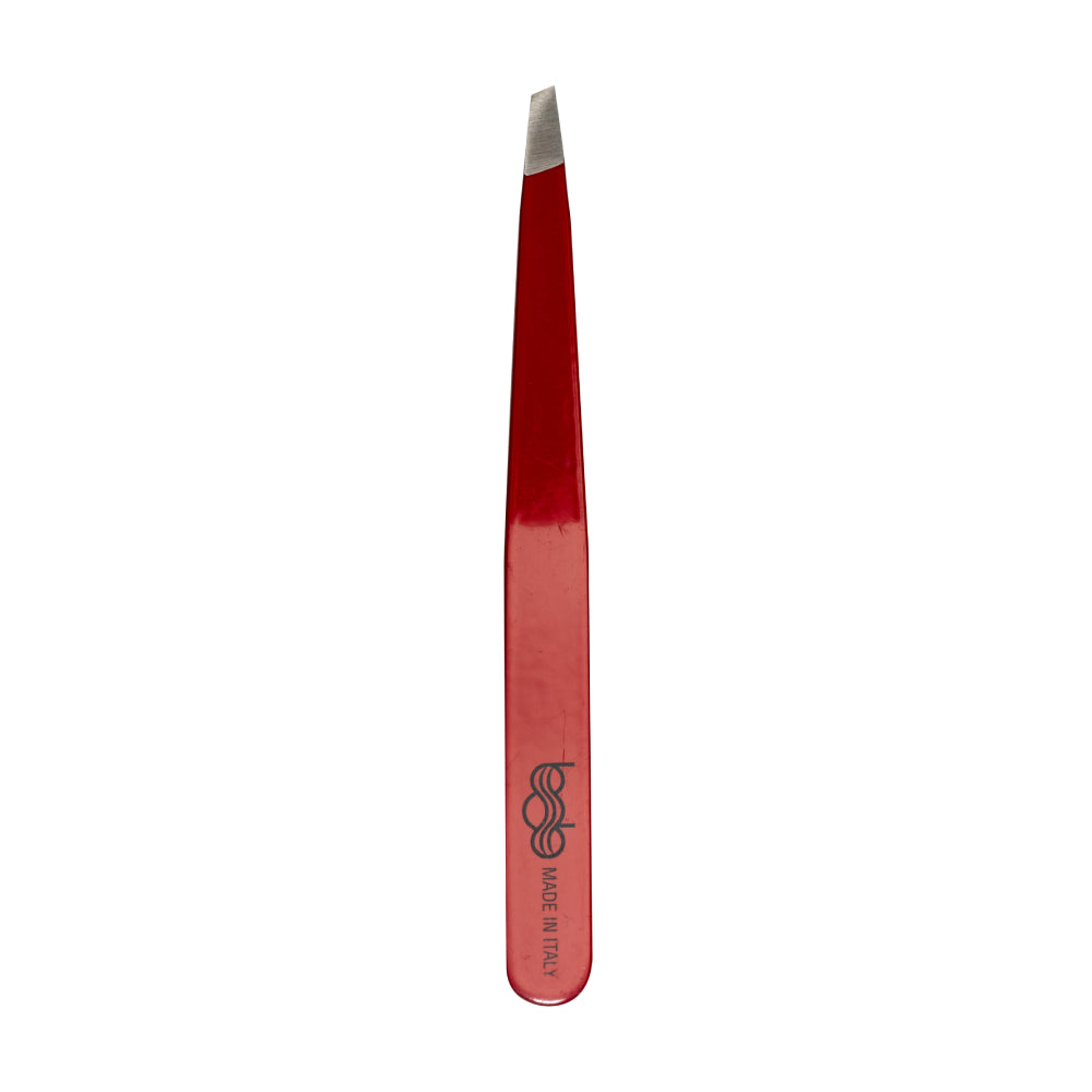 Bob Premium Tweezers Slant Red - Made in Italy Tweezers Bob