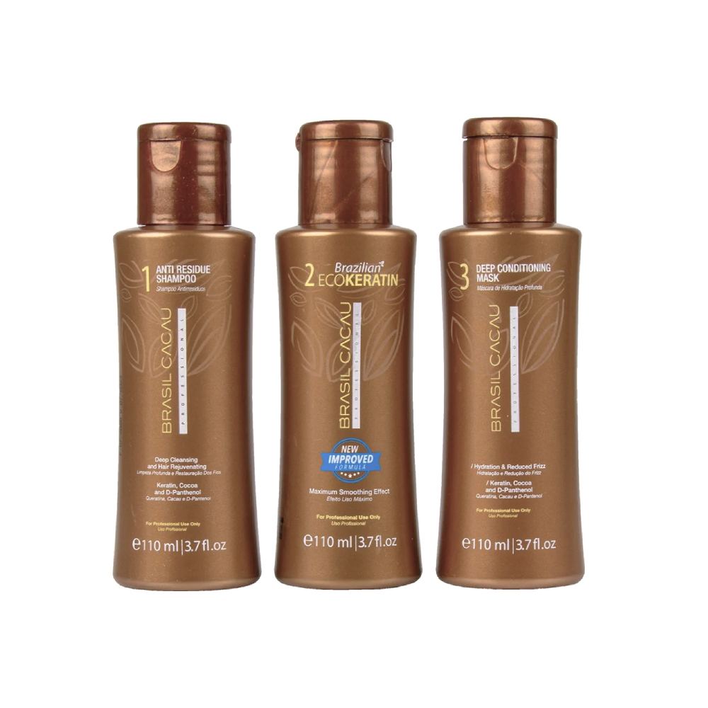 Brasil Cacau Eco Keratin Smoothing Treatment Kit 110ml Keratin Brasil Cacau