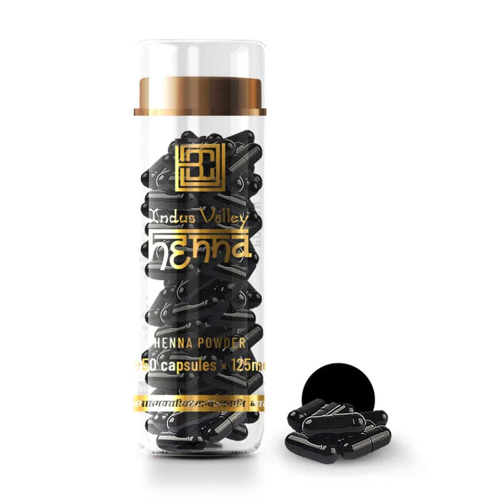 Brow Code Henna Black 50 Capsules x 125mg Eyebrow Brow Code