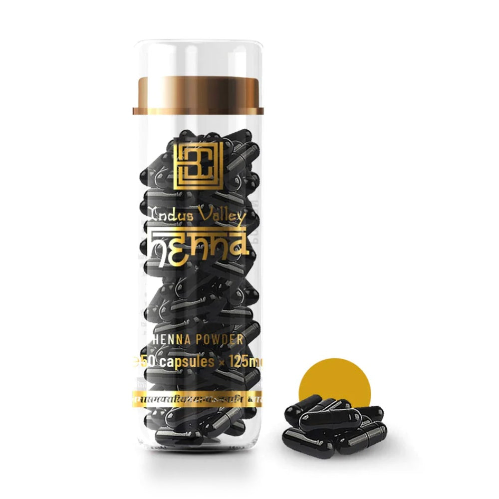 Brow Code Henna Black 50 Capsules x 125mg Eyebrow Brow Code