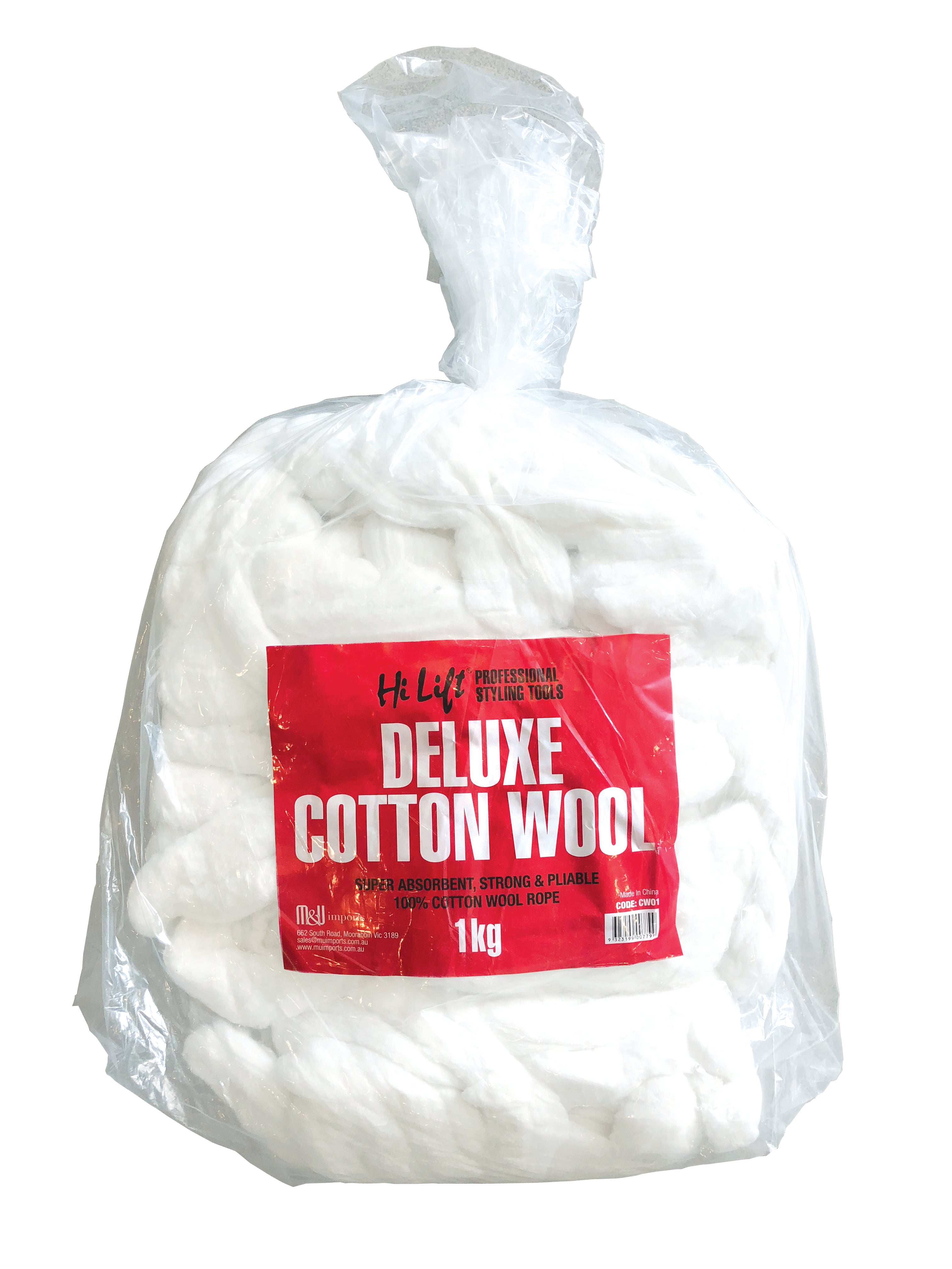 Hi Lift Deluxe Cotton Wool 1kg Disposables Hi Lift