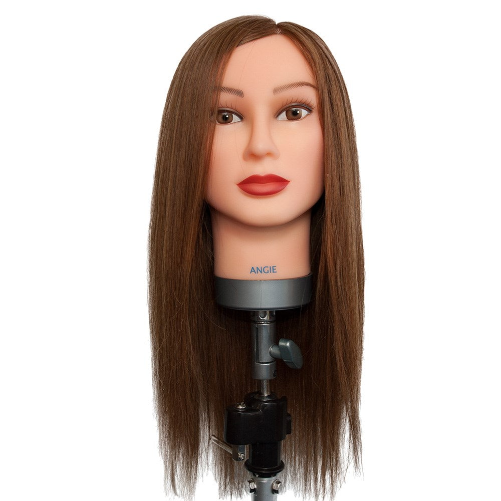 Dateline Professional Mannequin Long Chinese Hair Brown Angie 18Inch Mannequin Dateline