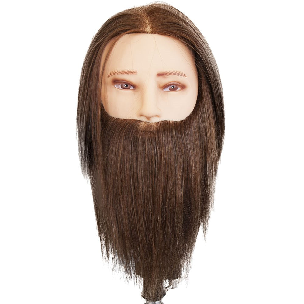 Dateline Professional Mannequin Medium Indian Hair With Beard Light Brown - James Mannequin Dateline