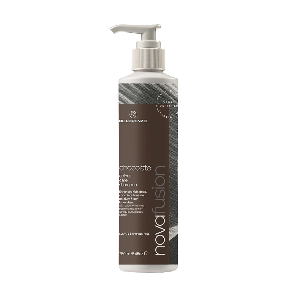 De Lorenzo Novafusion Chocolate 250mL Colouring Shampoo/Conditioner De Lorenzo