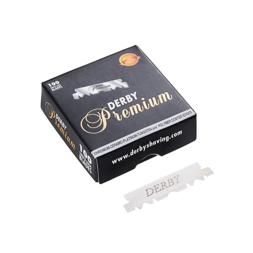 Derby Premium Single Edge Professional Razor Blade 100 Blades Razor Blades Derby