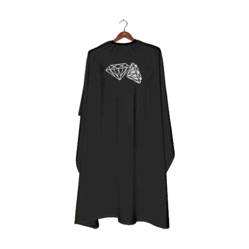 Deyaz Premium Salon Cape Diamonds Black Capes Repli Cape