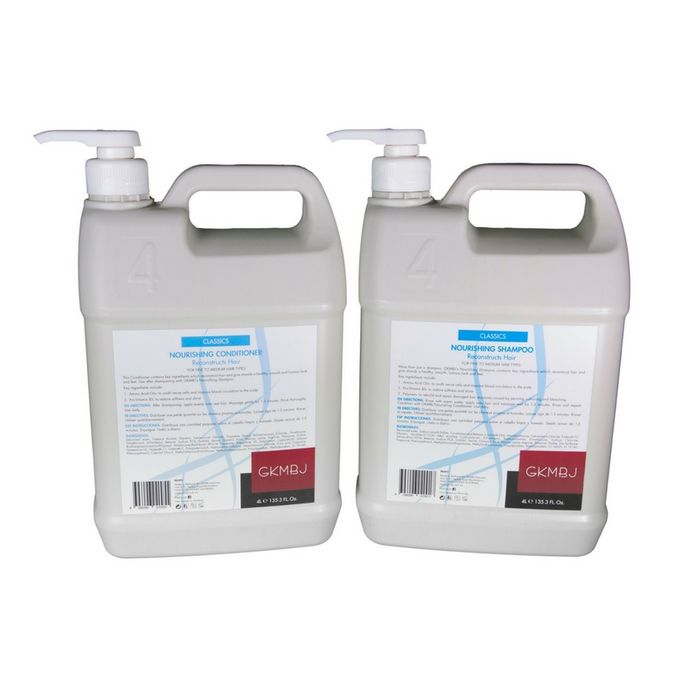 GKMBJ Nourishing Shampoo & Conditioner 4L Duo with Pump Shampoo/Conditioner GKMBJ