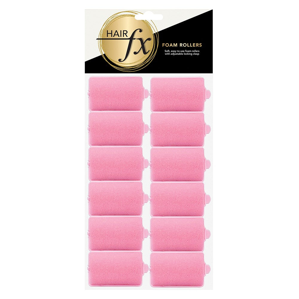 Hair FX Foam Rollers 12pc Large Rollers Hair FX