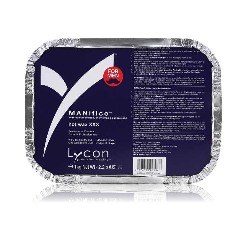 Lycon Manifico Mens Hot Wax 1kg Waxing Lycon