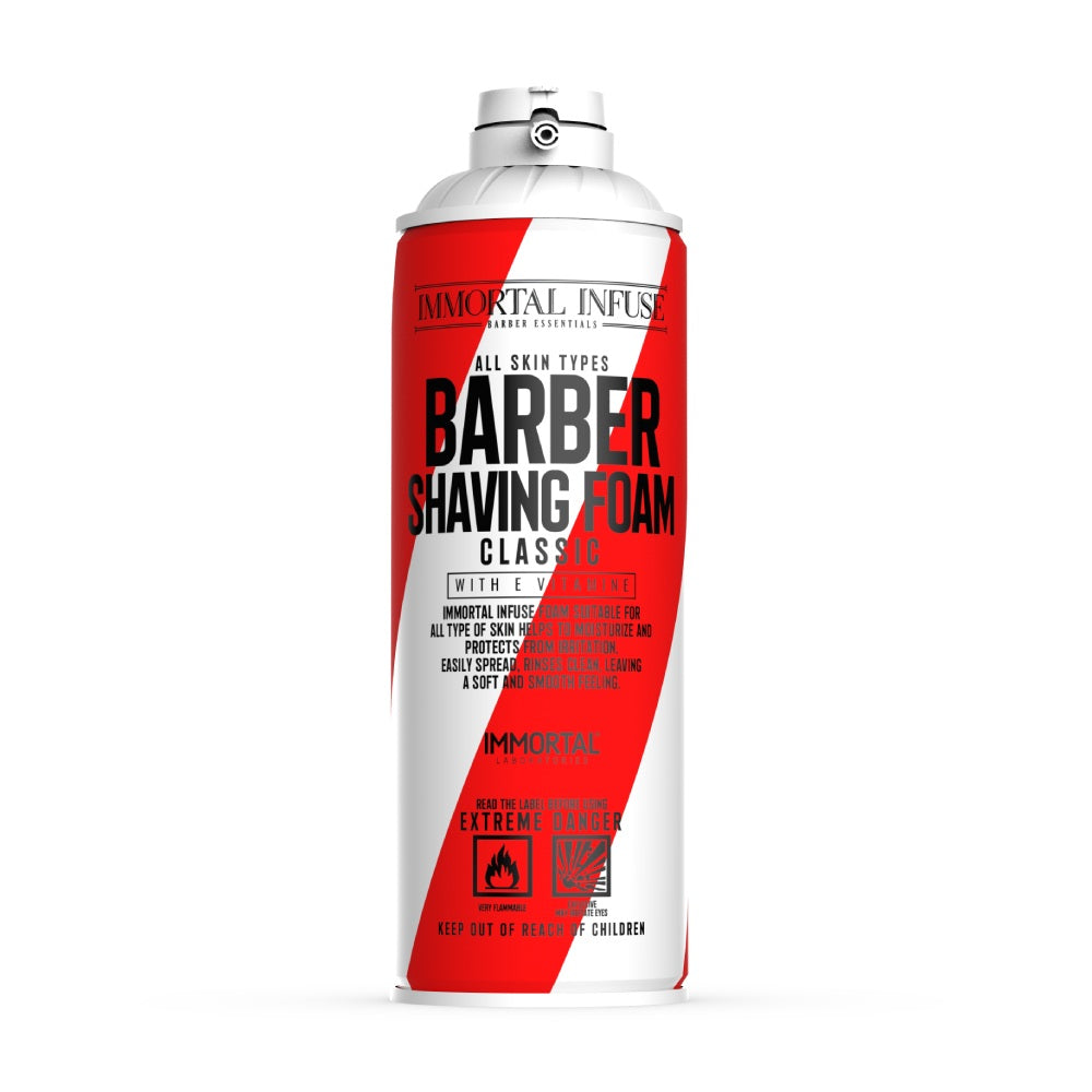 Immortal Infuse Barber Shaving Foam Classic 500ml Shaving Products Immortal