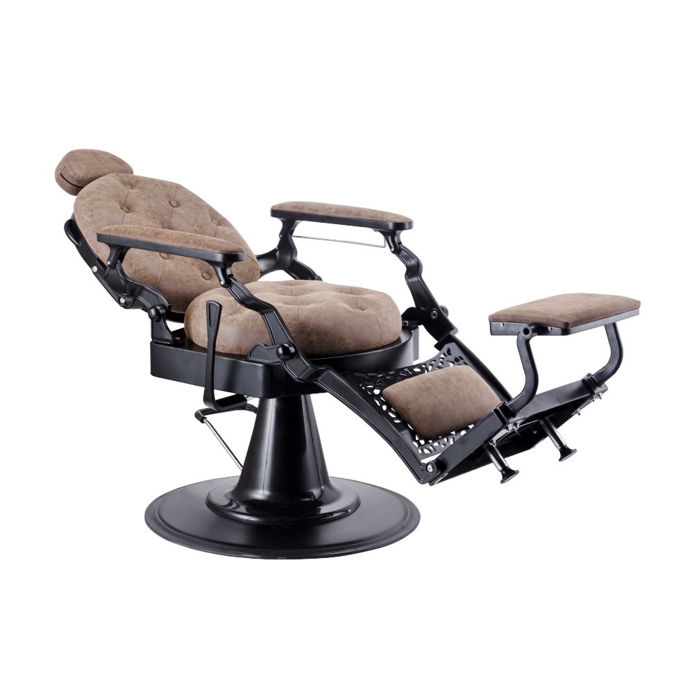 Karma Gold Coast Barber Chair 04030301 - Black/Tan Barber Chair Karma