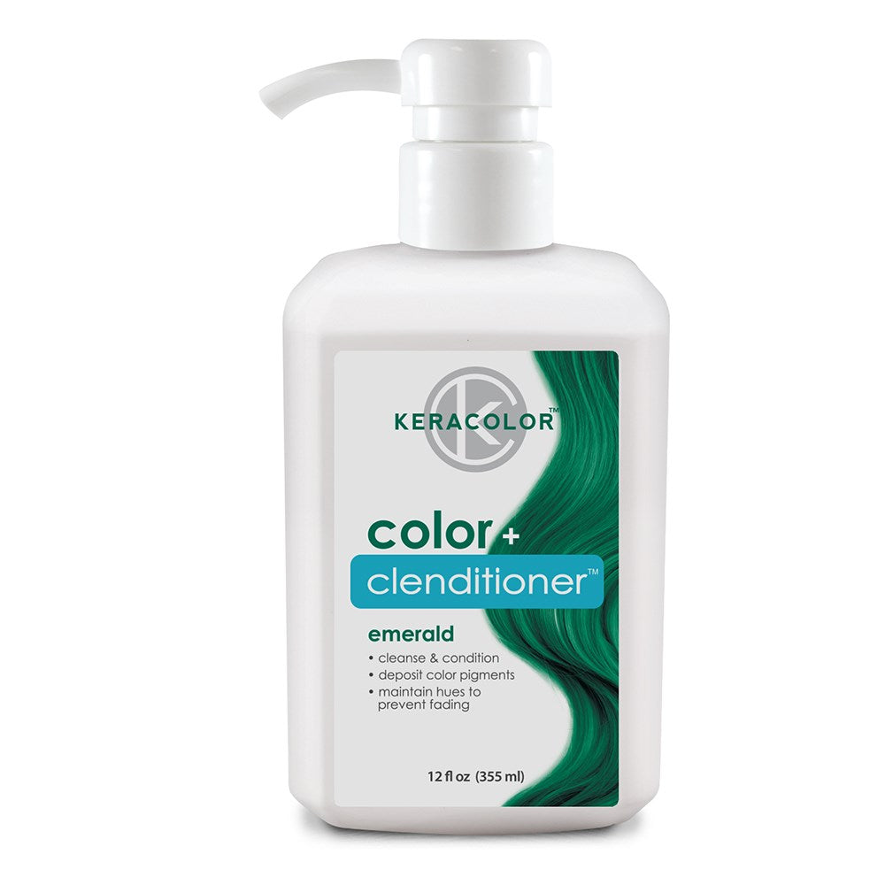 Keracolor Colour + Clenditioner Emerald 355ml Colouring Shampoo/Conditioner Keracolor