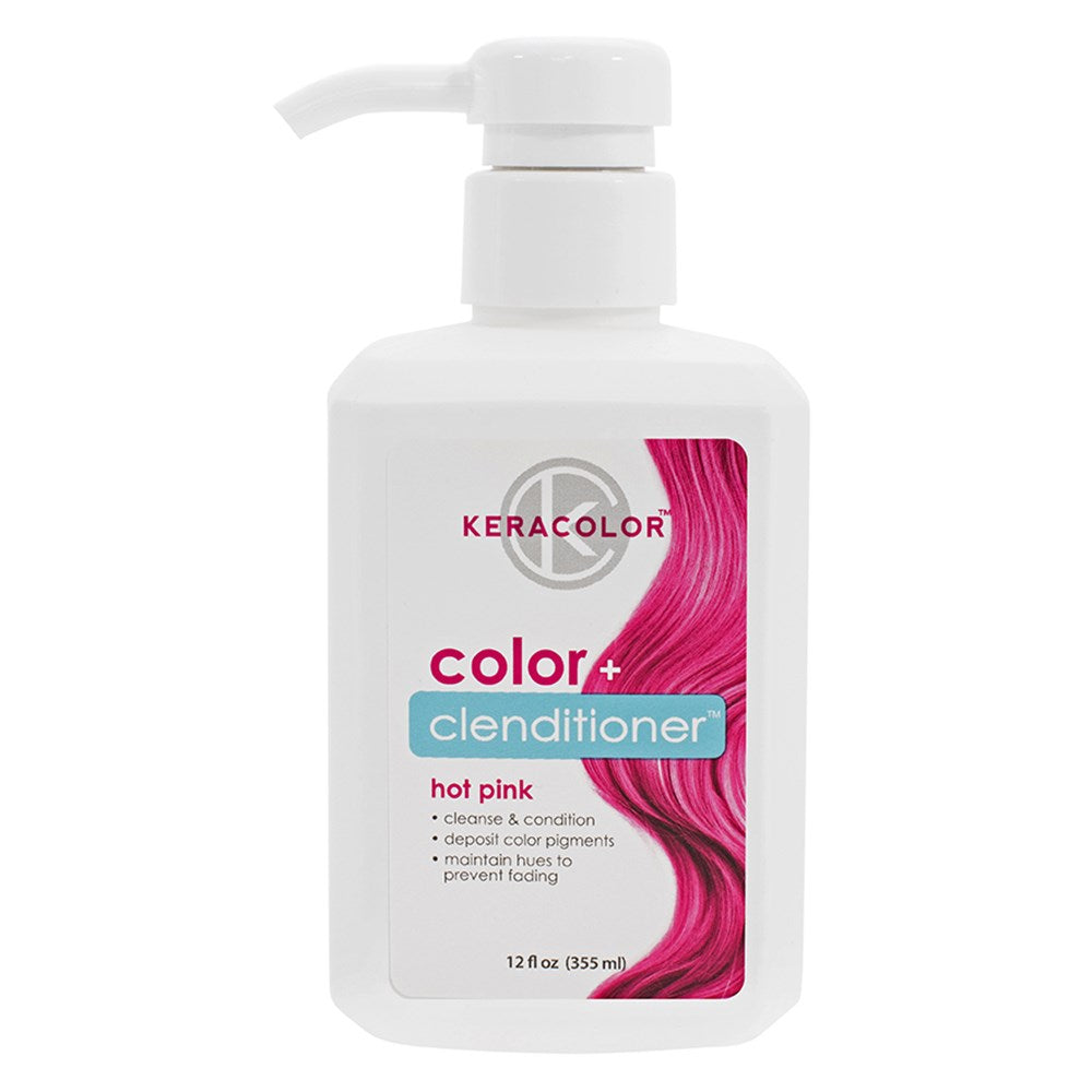 Keracolor Colour + Clenditioner Hot Pink 355ml Colouring Shampoo/Conditioner Keracolor