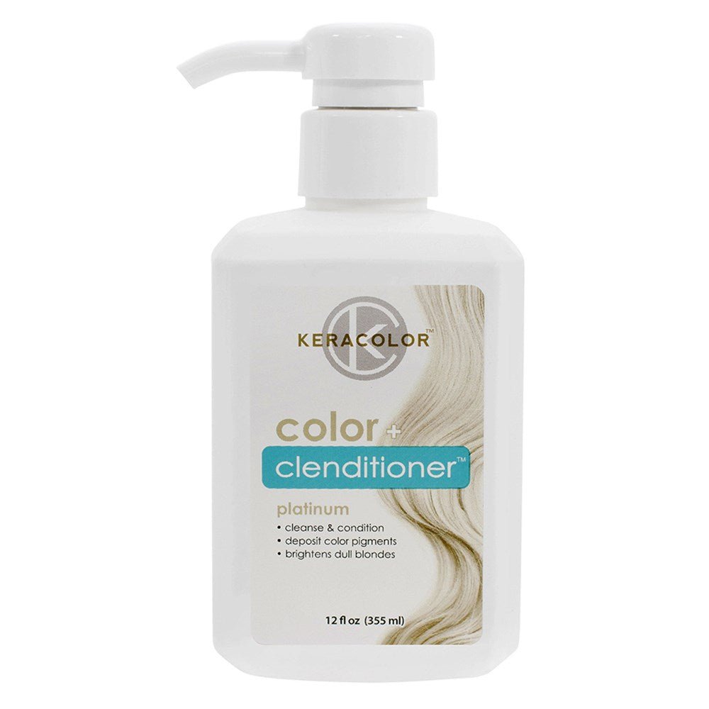 Keracolor Colour + Clenditioner Platinum 355ml Colouring Shampoo/Conditioner Keracolor