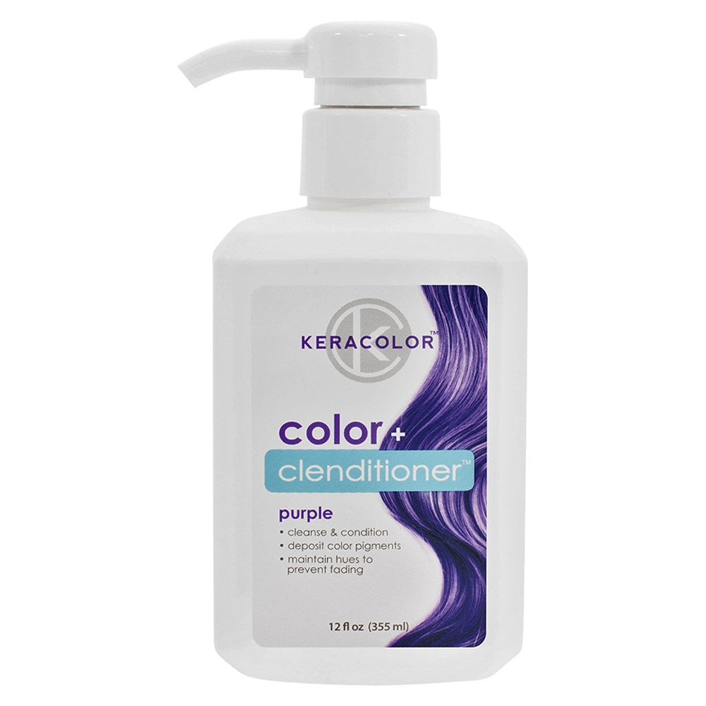 Keracolor Colour + Clenditioner Purple 355ml Colouring Shampoo/Conditioner Keracolor