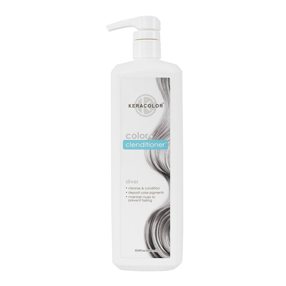 Keracolor Colour + Clenditioner Silver 1L Colouring Shampoo/Conditioner Keracolor