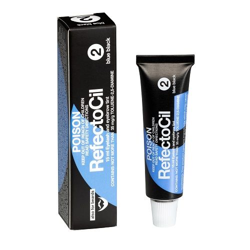 Refectocil Eyelash Brow Tint Colour No. 2 Black Blue 15ml Eyebrow Refectocil