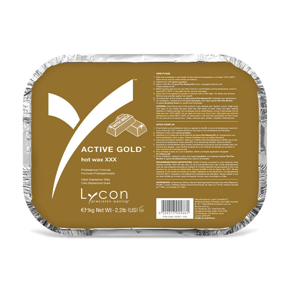 Lycon Active Gold Hot Wax 1kg Waxing Lycon