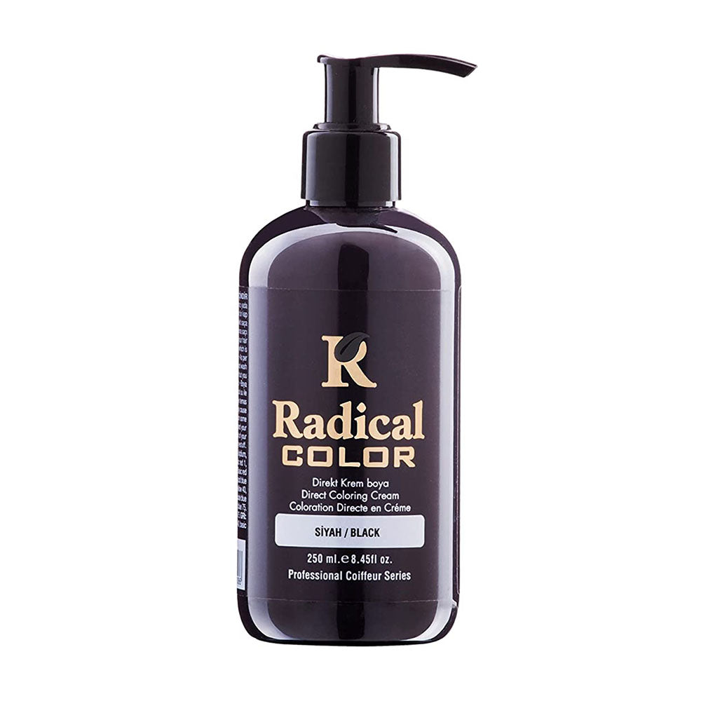 Radical Color Semi Permanent Hair Colour Black 250ml Hair Colours - Semi Permanent Radical